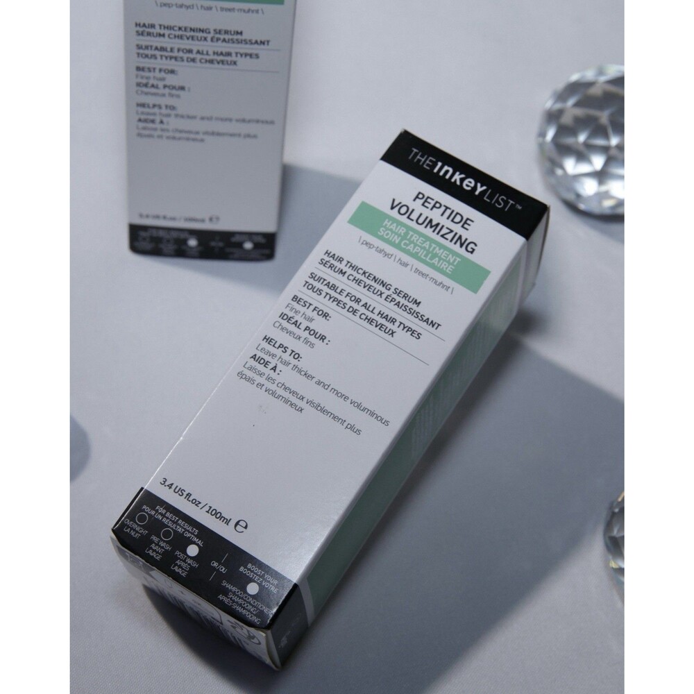 THE INKEY LIST Peptide Volumizing Hair Treatment Serum Thinning Fine Hair 100ml